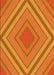 Patterned Orange Red Orange Rug, pat1465yw