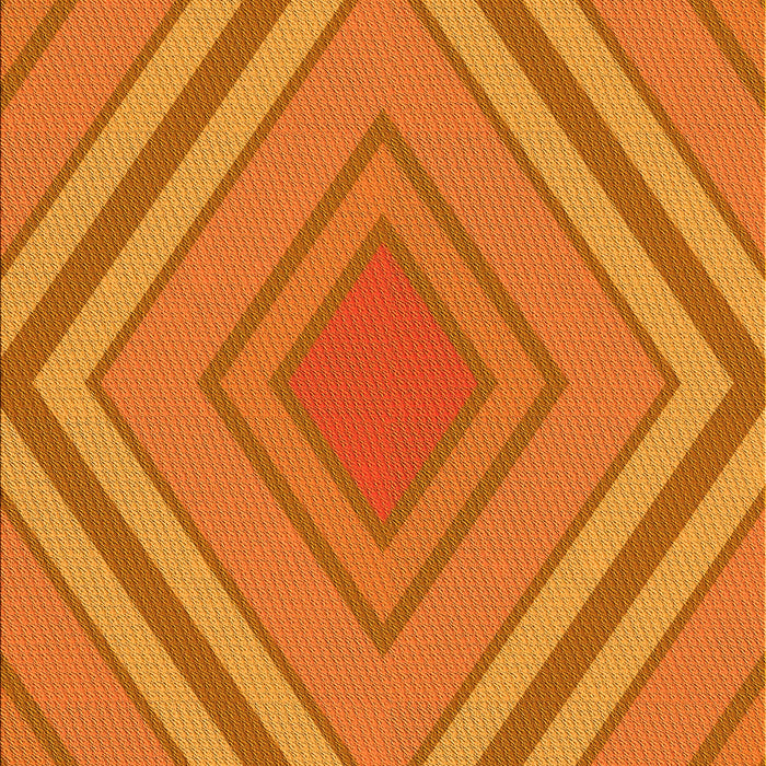 Patterned Orange Red Orange Rug, pat1465yw