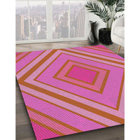 Patterned Pink Novelty Rug, pat1465