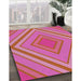 Machine Washable Transitional Pink Rug in a Family Room, wshpat1465