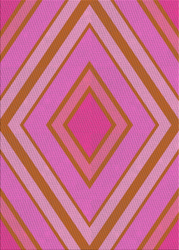Patterned Pink Novelty Rug, pat1465