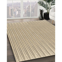 Patterned Golden Blonde Gold Rug, pat1466brn