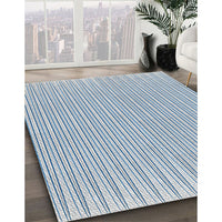 Patterned Lavender Blue Novelty Rug, pat1466