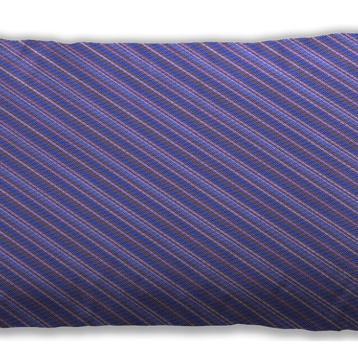 Patterned Rectangular Slate Blue Lumbar Throw Pillow, 13 inch by 19 inch, lbpat1467pur