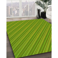 Patterned Green Rug, pat1467yw