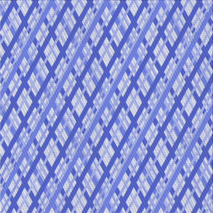 Round Patterned Blue Rug, pat1468blu