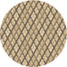 Square Patterned Brown Rug, pat1468brn