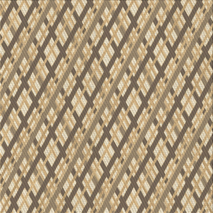 Round Machine Washable Transitional Brown Rug, wshpat1468brn