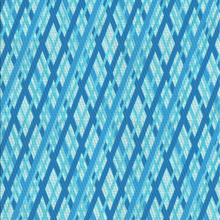 Patterned Deep Sky Blue Rug, pat1468lblu