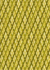 Machine Washable Transitional Bold Yellow Rug, wshpat1468yw