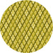 Square Patterned Bold Yellow Rug, pat1468yw