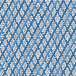 Square Patterned Coral Blue Novelty Rug, pat1468