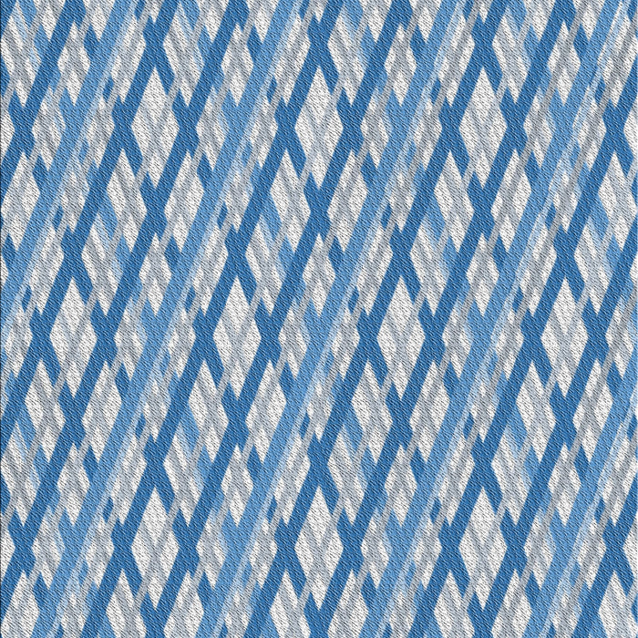 Machine Washable Transitional Coral Blue Rug, wshpat1468