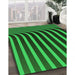 Patterned Lime Green Rug in Family Room, pat1469grn