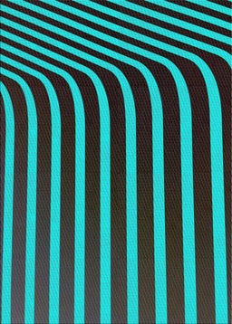 Patterned Bright Turquoise Blue Novelty Rug, pat1469