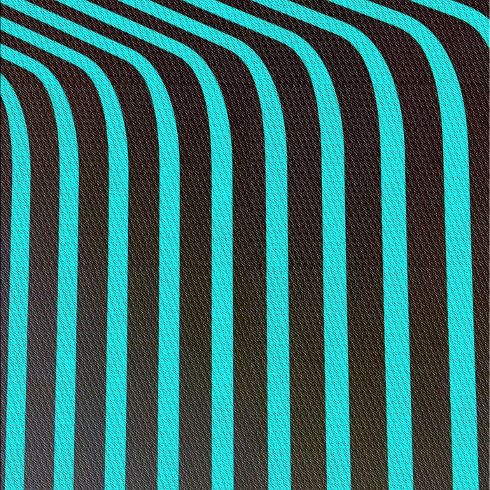 Patterned Bright Turquoise Blue Novelty Rug, pat1469