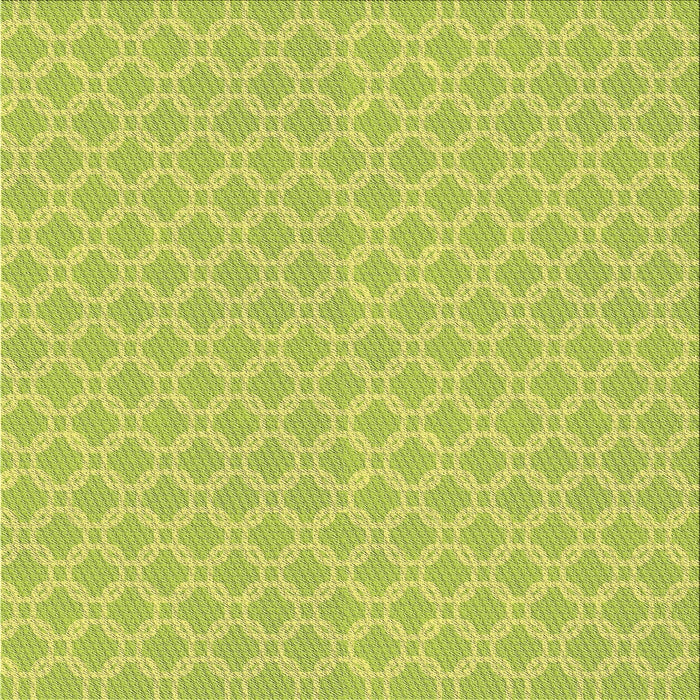 Square Patterned Yellow Green Novelty Rug, pat146