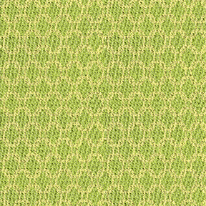 Patterned Yellow Green Novelty Rug, pat146