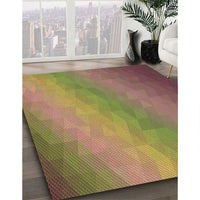 Patterned Sienna Brown Rug, pat147brn