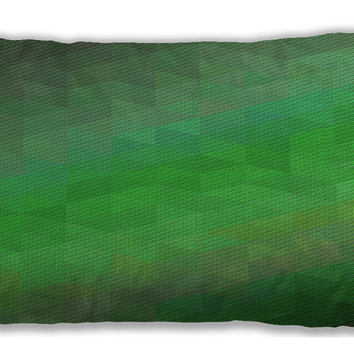 Patterned Rectangular Forest Green Lumbar Throw Pillow, 13 inch by 19 inch, lbpat147grn