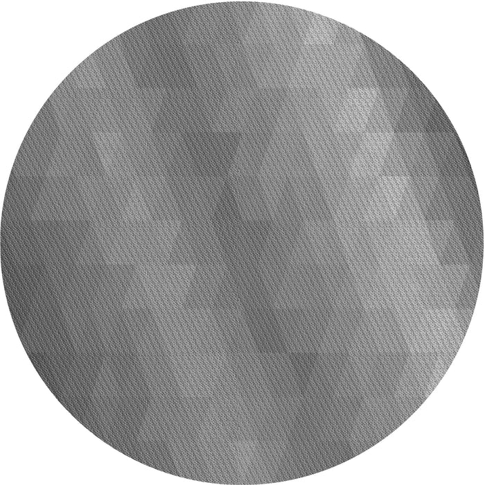 Square Patterned Ash Gray Rug, pat147gry