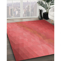 Patterned Red Rug, pat147rd