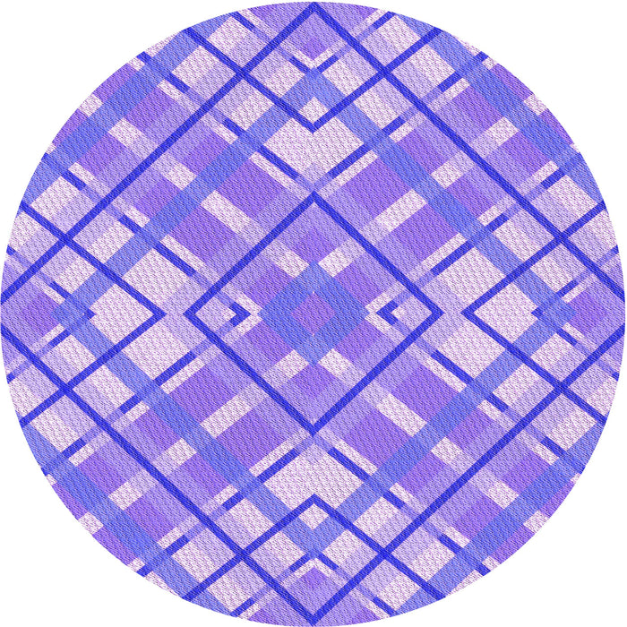 Square Patterned Purple Rug, pat1470pur