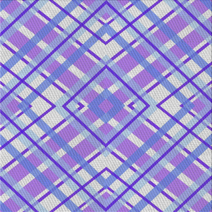 Square Patterned Blue Novelty Rug, pat1470