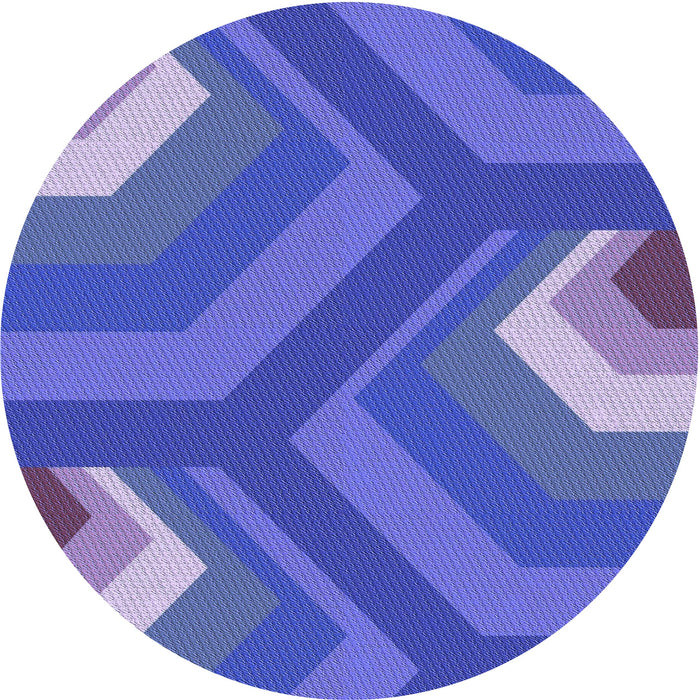 Square Patterned Light Slate Blue Rug, pat1471blu