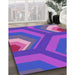 Machine Washable Transitional Neon Purple Rug in a Family Room, wshpat1471pur