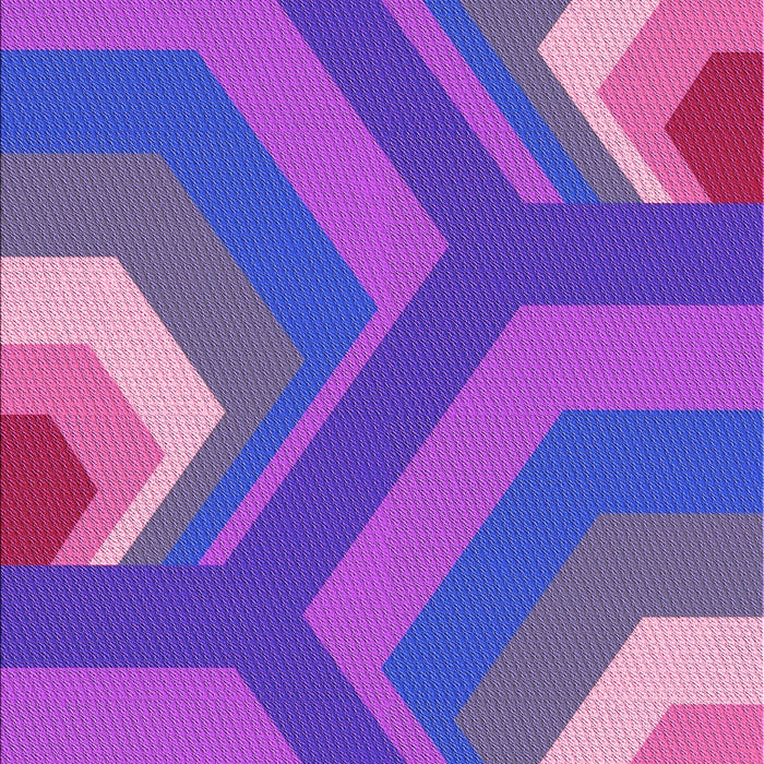 Machine Washable Transitional Neon Purple Rug, wshpat1471pur