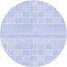 Square Machine Washable Transitional Lavender Blue Rug in a Living Room, wshpat1472blu