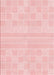 Patterned Pastel Red Pink Rug, pat1472rd