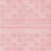 Round Patterned Pastel Red Pink Rug, pat1472rd