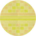 Square Machine Washable Transitional Golden Brown Yellow Rug in a Living Room, wshpat1472yw