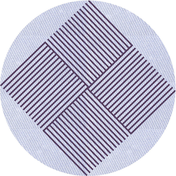 Square Patterned Lavender Blue Rug, pat1473blu