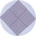 Square Patterned Lavender Blue Rug, pat1473blu
