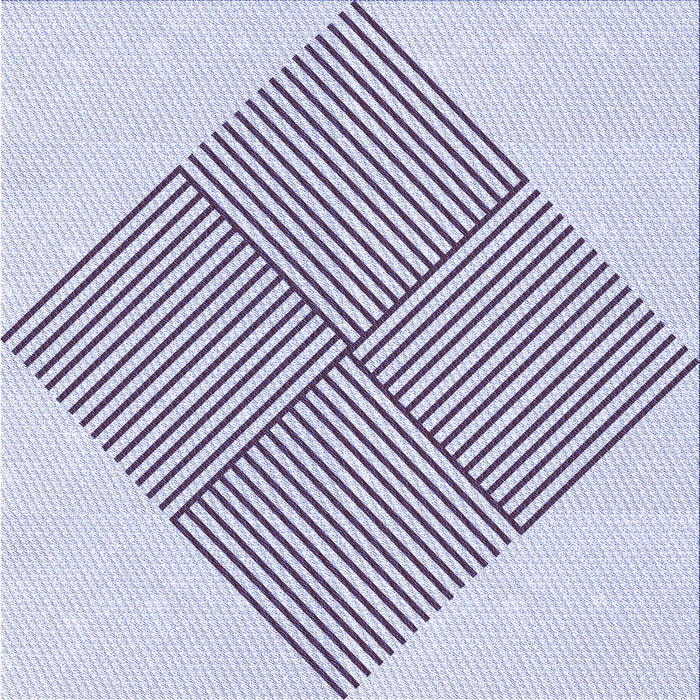 Round Patterned Lavender Blue Rug, pat1473blu