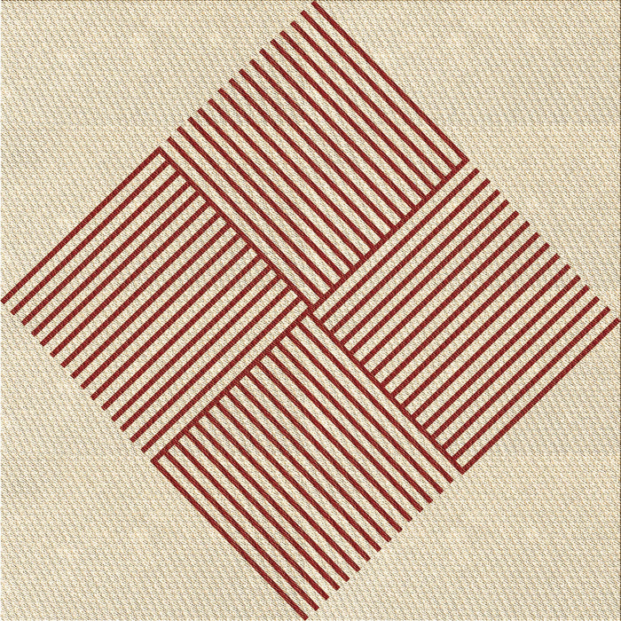 Round Patterned Wheat Beige Rug, pat1473brn
