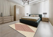 Patterned Wheat Beige Rug in a Bedroom, pat1473brn