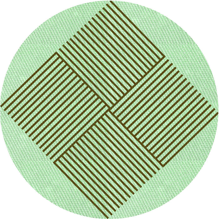 Square Patterned Green Rug, pat1473grn