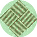 Square Patterned Green Rug, pat1473grn