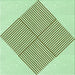 Round Patterned Green Rug, pat1473grn