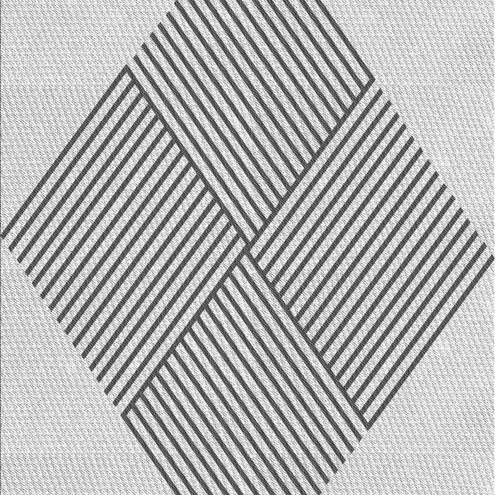 Patterned Platinum Gray Rug, pat1473gry