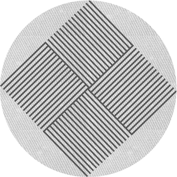 Square Patterned Platinum Gray Rug, pat1473gry