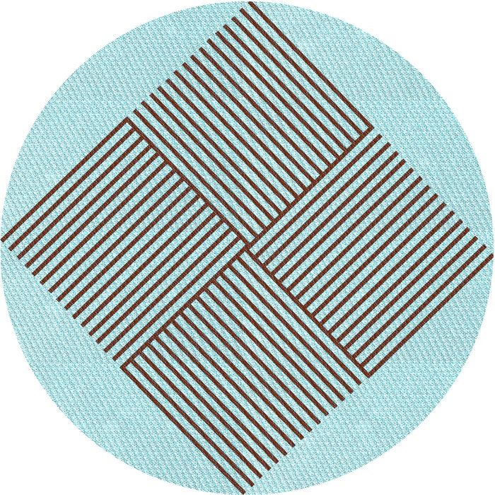 Square Patterned Light Slate Gray Rug, pat1473lblu