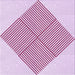 Round Patterned Dark Hot Pink Rug, pat1473pur