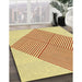 Machine Washable Transitional Sun Yellow Rug in a Family Room, wshpat1473yw