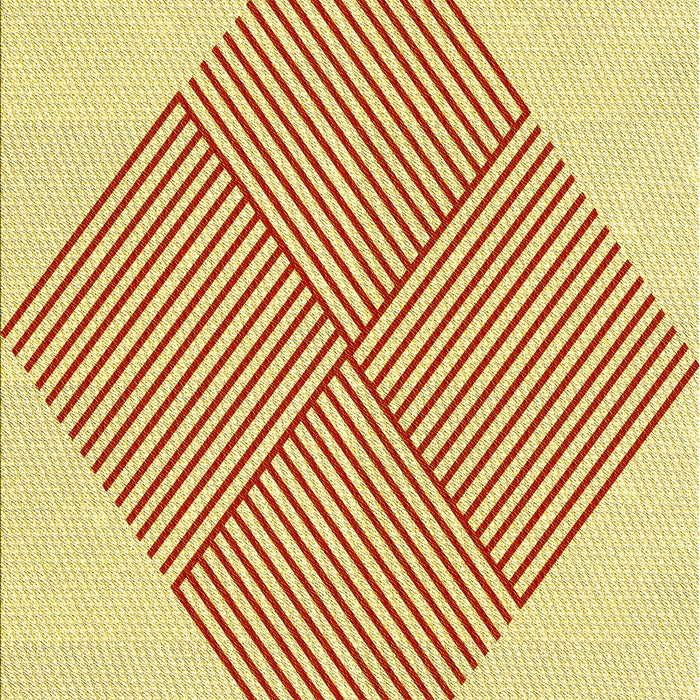 Patterned Sun Yellow Rug, pat1473yw