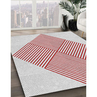 Patterned Off-White Novelty Rug, pat1473